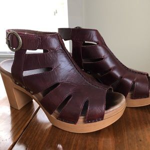 Burgundy Dansko Sandals